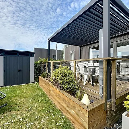 Mobil-home Luxueux A Jullouville, 200m Plage, Piscine Chauffee, Pour 6 Personnes - Fr-1-361a-73 * 瑞卢维尔莱潘