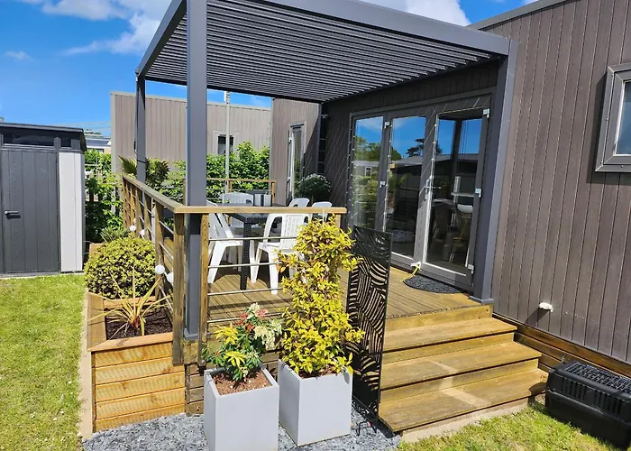 Mobil-home Luxueux A Jullouville, 200m Plage, Piscine Chauffee, Pour 6 Personnes - Fr-1-361a-73 Jullouville-les-Pins