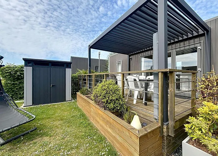 Mobil-home Luxueux A Jullouville, 200m Plage, Piscine Chauffee, Pour 6 Personnes - Fr-1-361a-73 * Jullouville-les-Pins