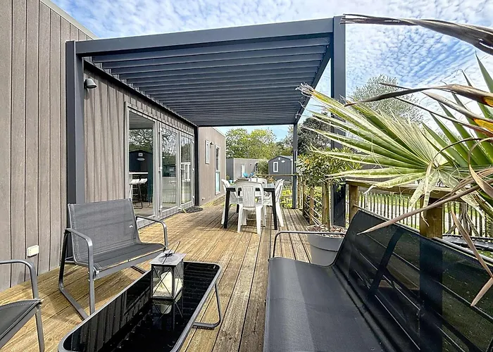 Mobil-home Luxueux A Jullouville, 200m Plage, Piscine Chauffee, Pour 6 Personnes - Fr-1-361a-73 Jullouville-les-Pins