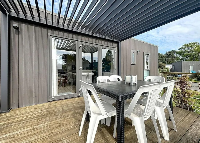 Nyaraló Mobil-home Luxueux A Jullouville, 200m Plage, Piscine Chauffee, Pour 6 Personnes - Fr-1-361a-73 Jullouville-les-Pins