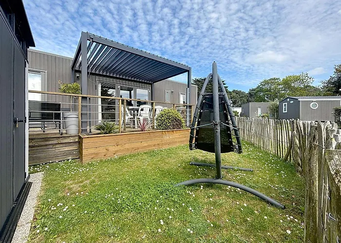 Mobil-home Luxueux A Jullouville, 200m Plage, Piscine Chauffee, Pour 6 Personnes - Fr-1-361a-73 Jullouville-les-Pins